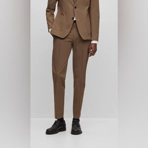 Hugo Boss SLIM-FIT PANTS IN PERFORMANCE-STRETCH WATER-REPELLENT FABRIC